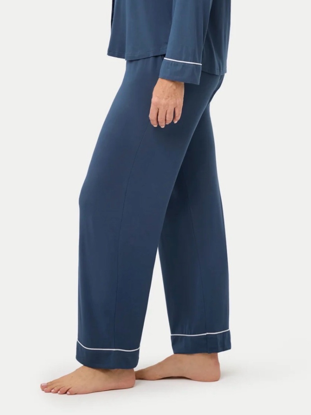 NWT EDEN & OM Bamboo Pajama Pants Blue Ice S - Picture 2 of 14